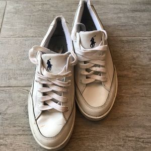 Polo by Ralph Lauren White Mens Sneakers Shoes 10D